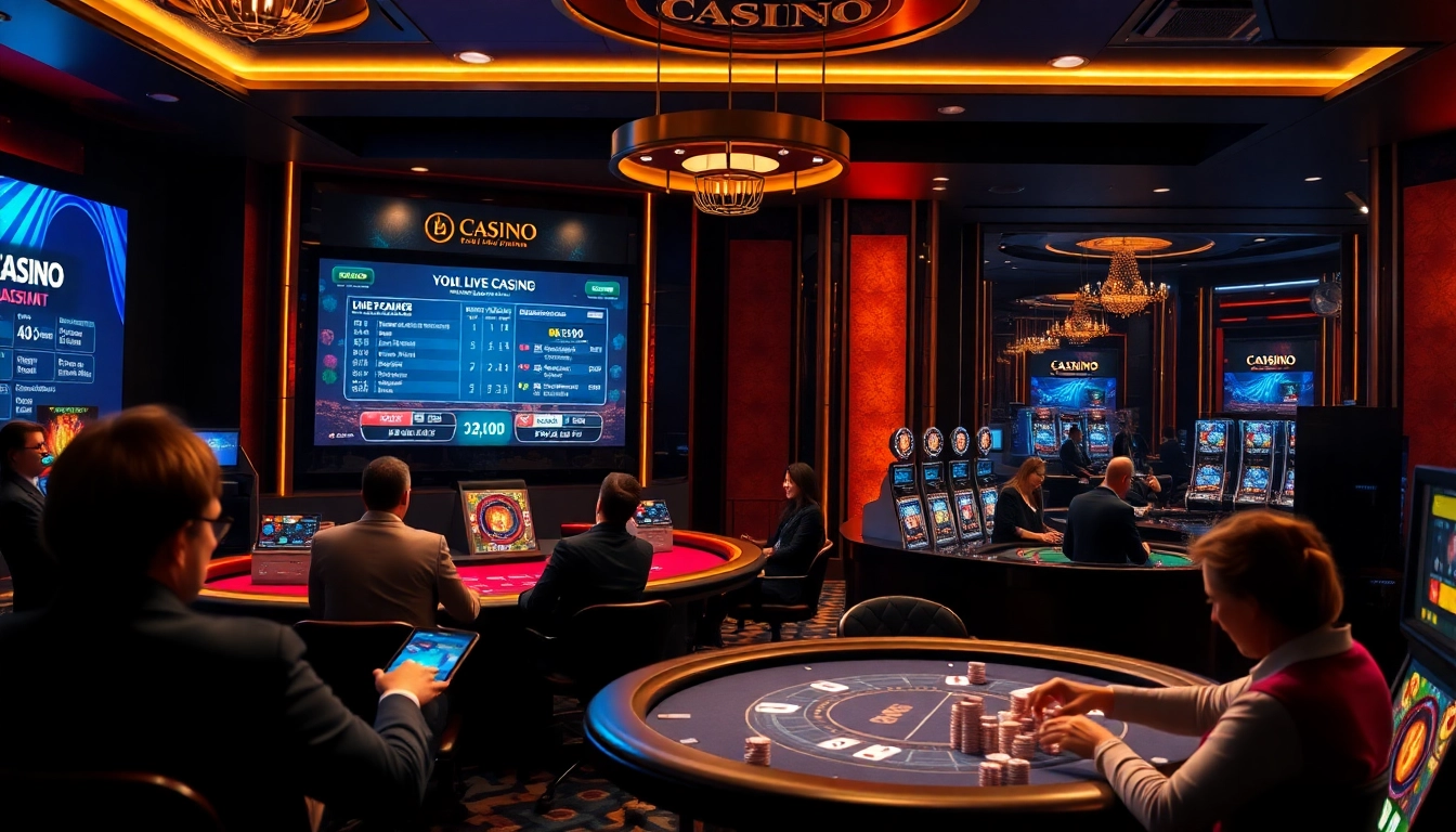 Experience the excitement of 123b.faith with a vibrant online casino scene showcasing live dealer games.